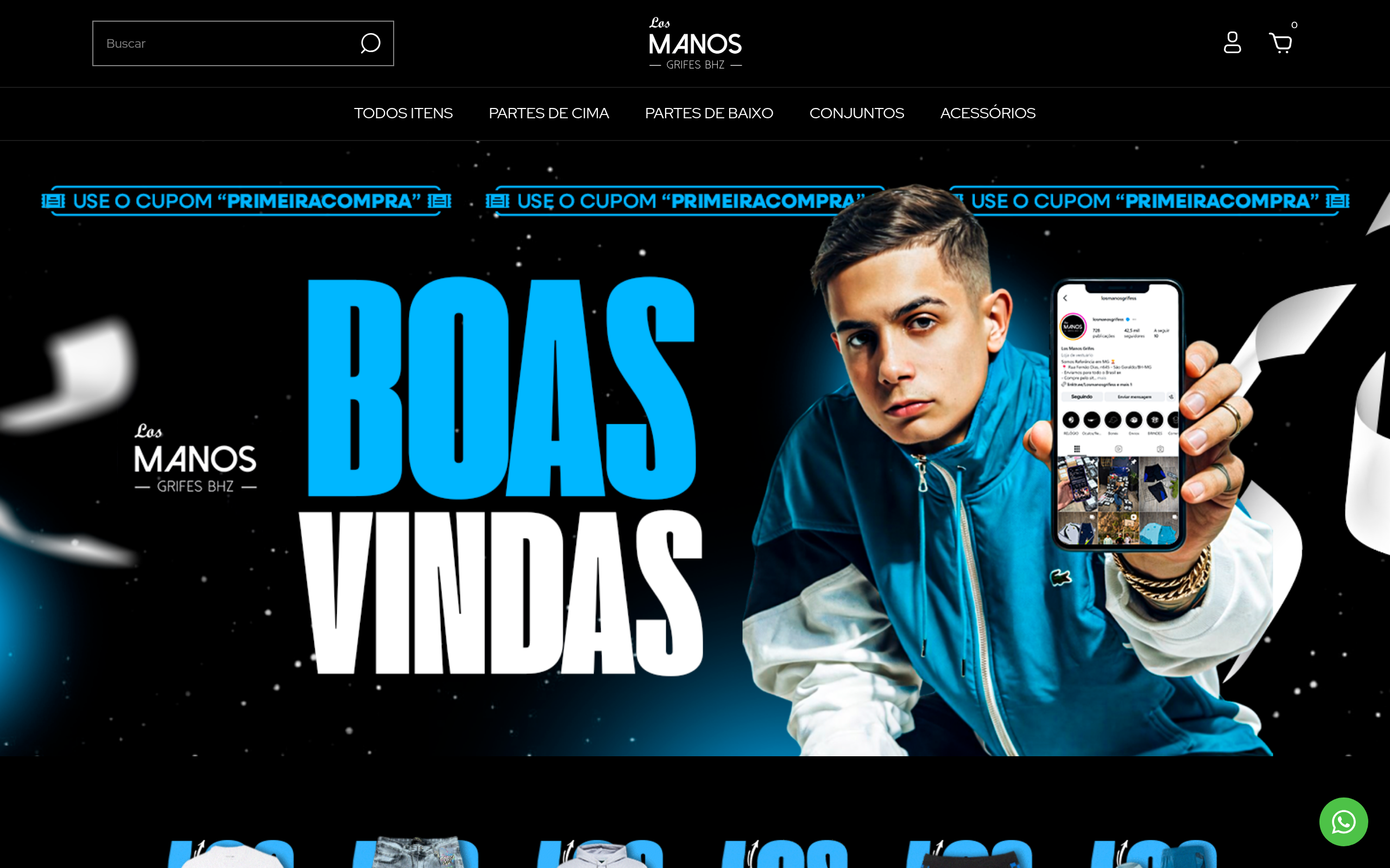 Prévia do Site Oficial Los Manos Grifes